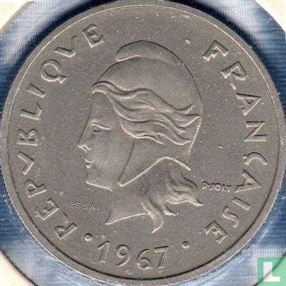 New Caledonia 20 francs 1967 (trial) - Image 1