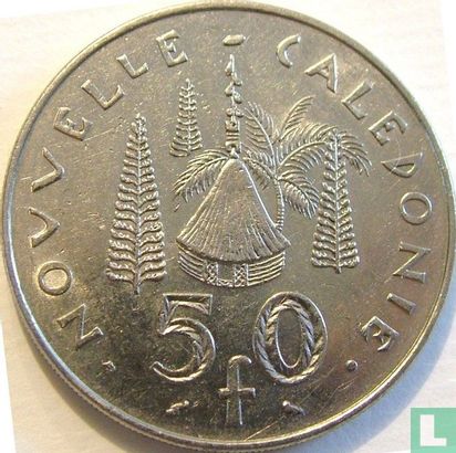Neukaledonien 50 Franc 1972 - Bild 2