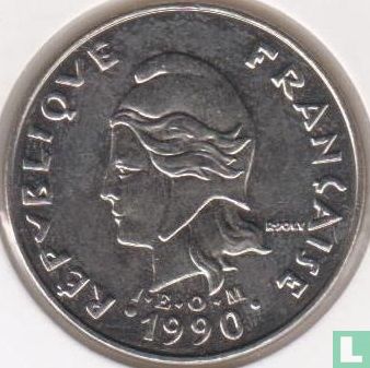 Nieuw-Caledonië 20 francs 1990 - Afbeelding 1