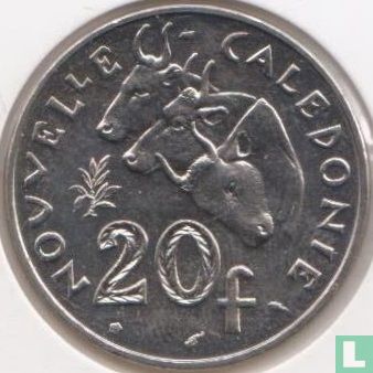 Nieuw-Caledonië 20 francs 1990 - Afbeelding 2