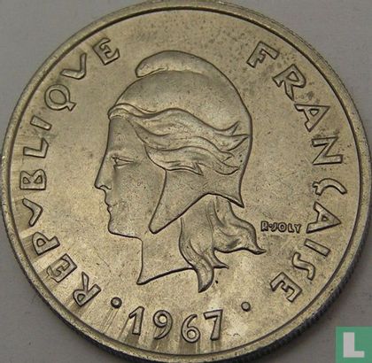 Neukaledonien 20 Franc 1967 - Bild 1