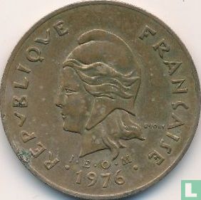 Nouvelle-Calédonie 100 francs 1976 (type 1) - Image 1