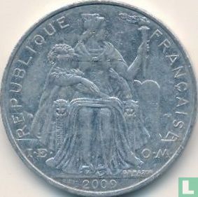 Polynésie française 5 francs 2009 - Image 1