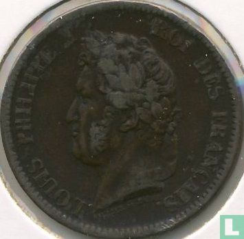 French colonies 5 centimes 1843 - Image 2
