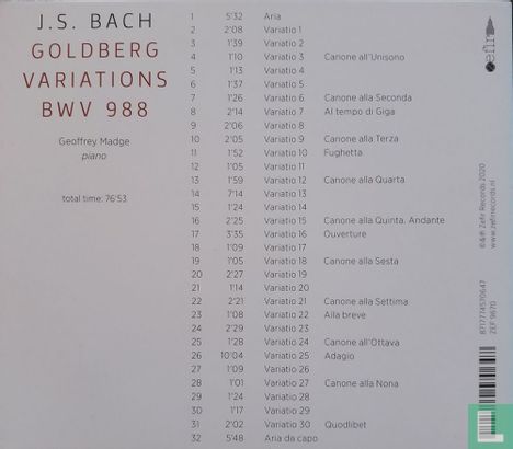 J.S. Bach - Goldberg Variations - Afbeelding 2