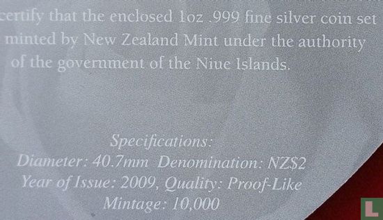 Niue 2 dollars 2009 (PROOFLIKE) "Black swans" - Afbeelding 3