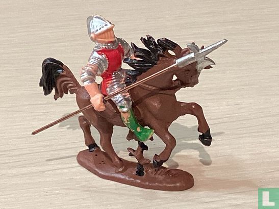 Knight with halberd on horseback - Image 1