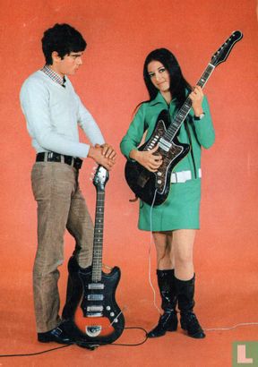 Man en vrouw met elektrische gitaar - Image 1