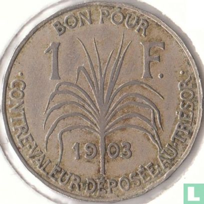 Guadeloupe 1 franc 1903 - Image 1