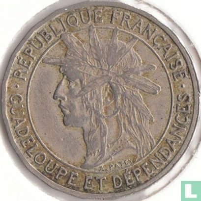 Guadeloupe 1 franc 1903 - Afbeelding 2