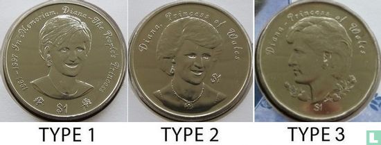 Niue 1 Dollar 1997 (Typ 1) "Death of Princess Diana" - Bild 3