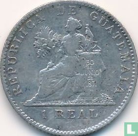 Guatemala 1 real 1896 - Image 2