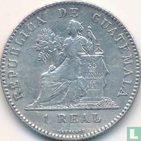 Guatemala 1 real 1897 - Image 2