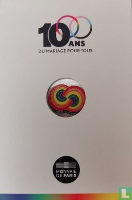 Frankrijk 10 euro 2023 (folder) "10 years of same-sex marriage in France" - Afbeelding 1