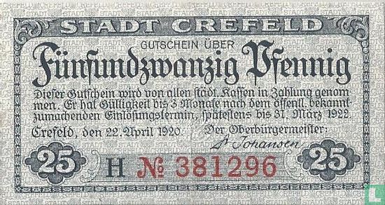 Crefeld 25 Pfennig - Image 1