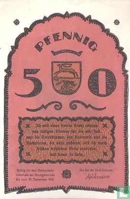 Bad Doberan, Stadt - Reutergeld - 50 Pfennig ND. (1922) - Image 1
