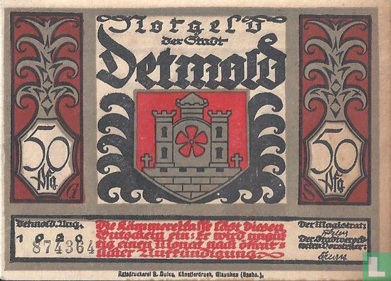 Detmold, Ville - 50 Pfennig (1) 1920 - Image 1