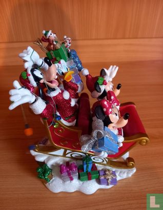 Mickey, Minnie, Goofy, Donald, Knabbel & Babbel kerstslee - Afbeelding 2
