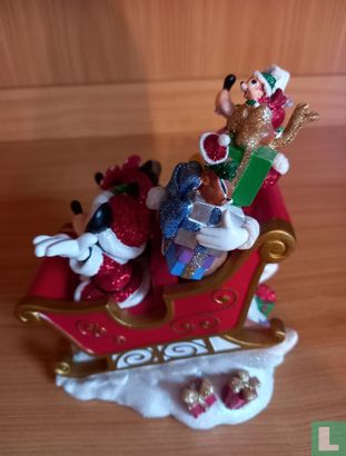 Mickey, Minnie, Goofy, Donald, Knabbel & Babbel kerstslee - Afbeelding 4