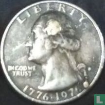 États-Unis ¼ dollar 1976 (D - fauté) "200th anniversary of Independence" - Image 1