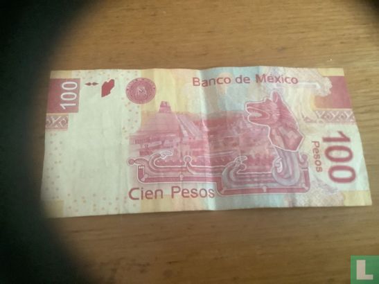 Mexico 100 Pesos   - Afbeelding 2