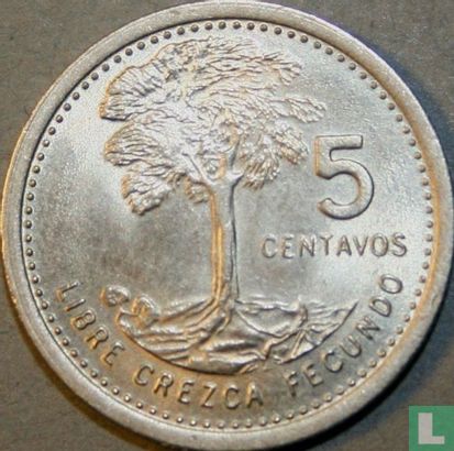 Guatemala 5 centavos 1977 (type 2) - Afbeelding 2