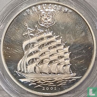 Togo 1000 francs 2001 (PROOF) "Sailing ship Preussen" - Afbeelding 1
