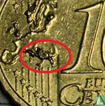 België 10 cent 2011 (misslag) - Afbeelding 3