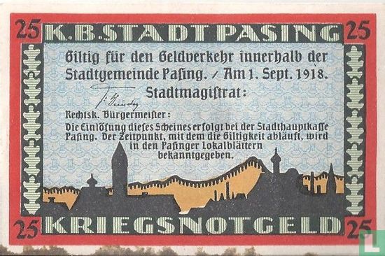 Pasing 25 Pfennig 1918 - Bild 1
