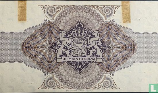 Verklaring 5 x Aandeel 100 Gulden Phaiton & Olean,1953, plus rechtsherstel - Image 2