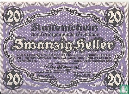 Austria Wien 20 Heller 1920 - Image 1
