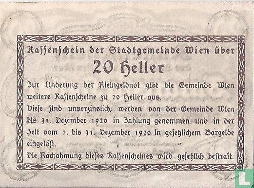 Autriche Vienne 20 Heller 1920 - Image 2