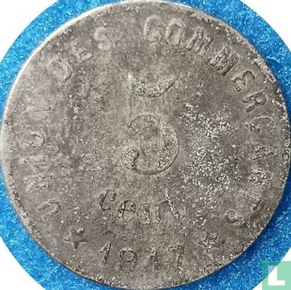 Castelnaudary 5 centimes 1917 - Afbeelding 1