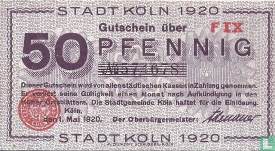 Köln 50 Pfennig 1920 - Afbeelding 1