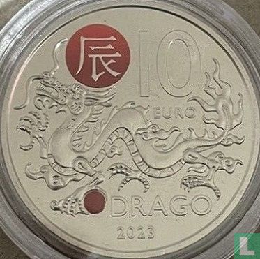 San Marino 10 euro 2023 "Dragon" - Afbeelding 1