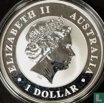 Australien 1 Dollar 2011 (gefärbt - mit Privy Marke) "Koala" - Bild 2