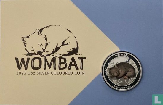 Australien 1 Dollar 2023 (Coincard) "Wombat" - Bild 1