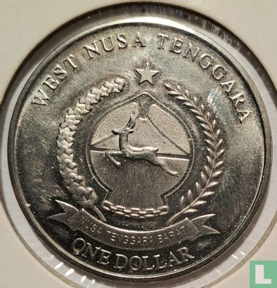 West Nusa Tenggara 1 dollar 2015 Spotted purple - Image 2