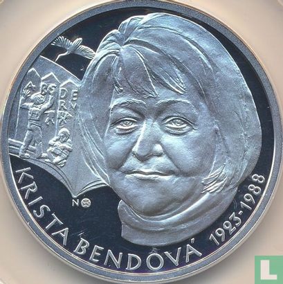 Slowakije 10 euro 2023 (PROOF) "100th anniversary Birth of Krista Bendová" - Afbeelding 2