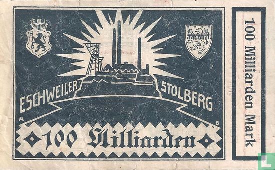 Eschweiler/Stolberg 100 Miljard Mark - Afbeelding 2