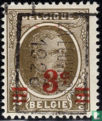 King Albert I, with overprint