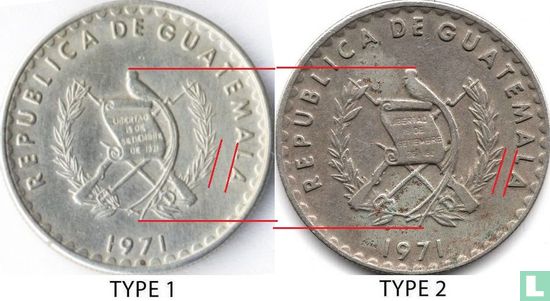 Guatemala 10 centavos 1971 (type 2) - Image 3