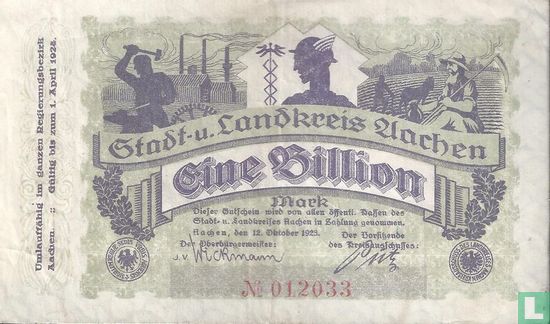Aachen 1 Trillion Mark - Image 1