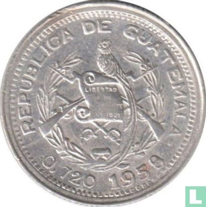 Guatemala 10 Centavo 1958 (Typ 3) - Bild 1