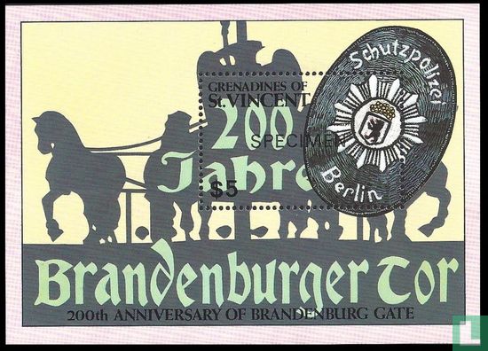 200 years of Brandenburg Gate - SPECIMEN