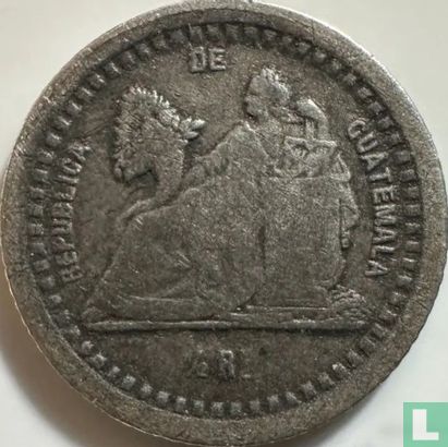 Guatemala ½ real 1879 (type 2) - Image 2