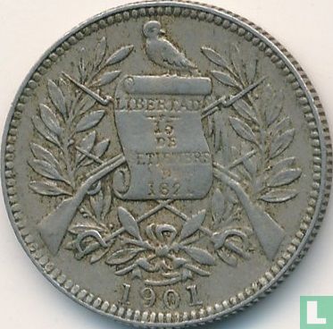 Guatemala 1 real 1901 - Afbeelding 1