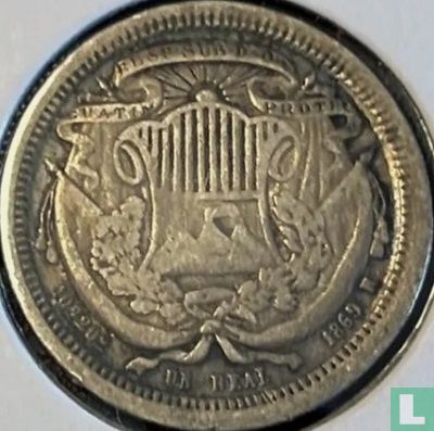 Guatemala 1 real 1869 - Image 1