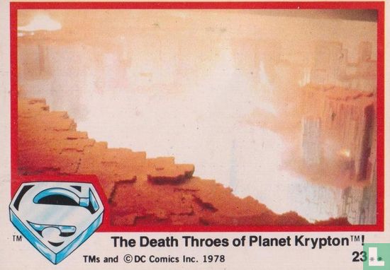 The Death Throes of Planet Krypton !