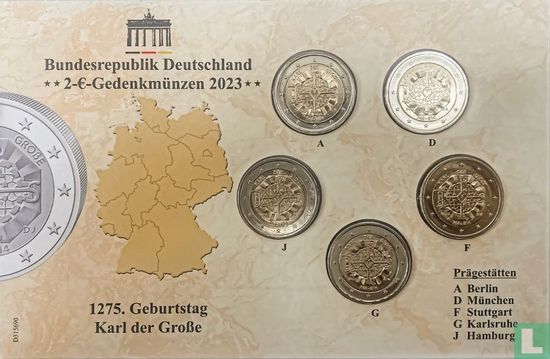 Allemagne coffret 2023 "1275th anniversary Birth of Charlemagne" - Image 1